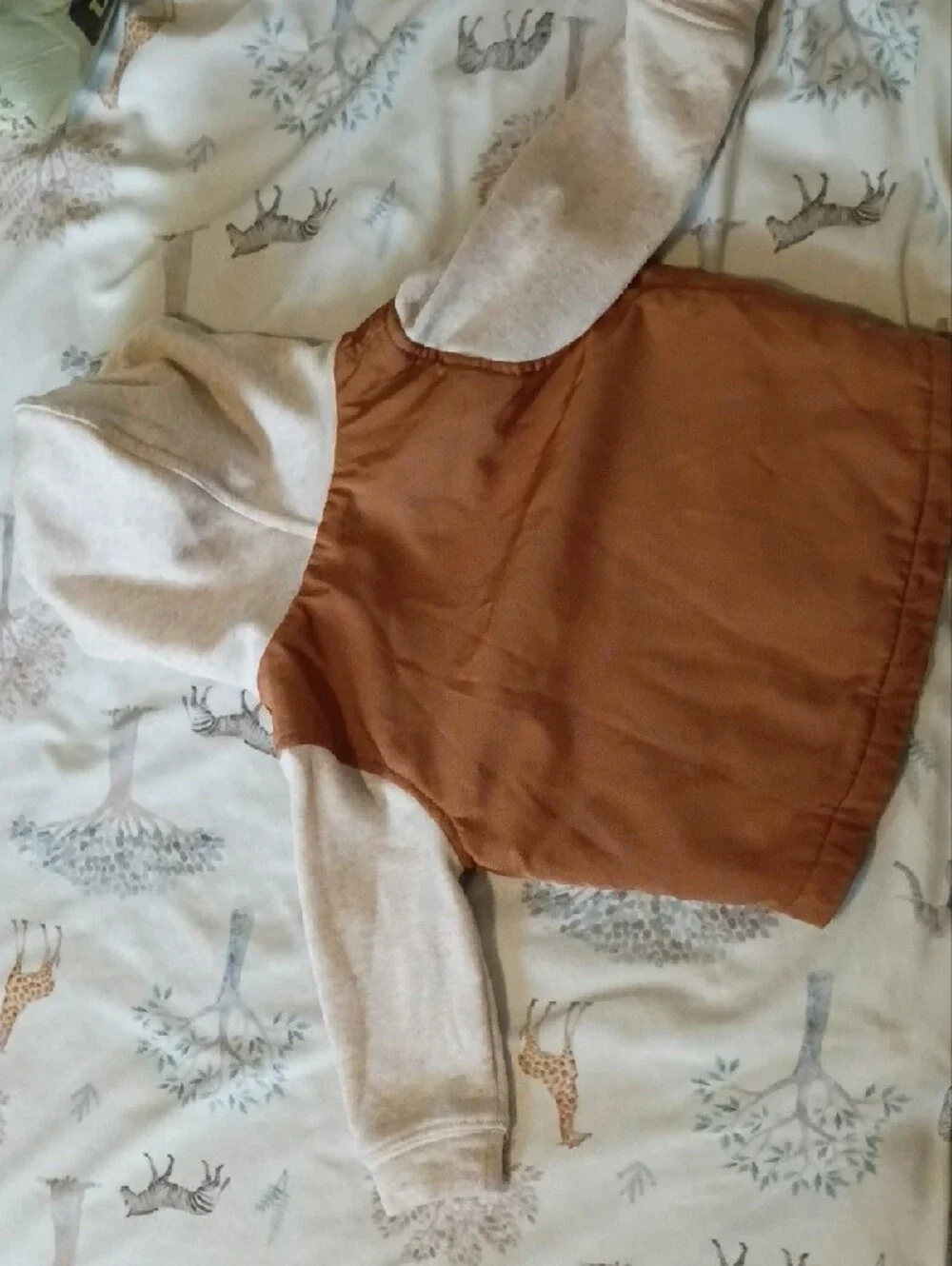 wonder nation Brown and Cream Hooded Jacket